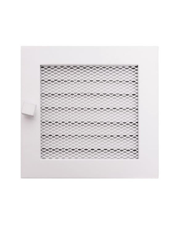 Židinio grotelės HEARTH 170x170mm, (baltos su žaliuzėmis) Židinio grotelės HEARTH 170x170mm, (baltos su žaliuzėmis)