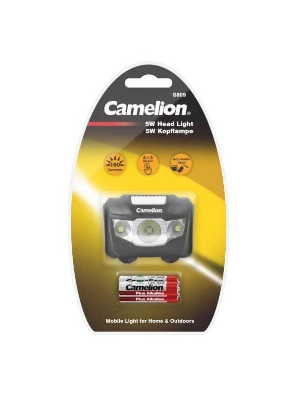 Žibintuvėlis galvos Camelion LED 5W, 160lm, 3 x AAA