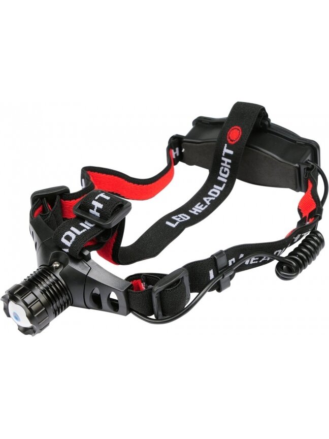 Žibintuvėlis ant galvos su diržu LED 3W 3AAA 100lm 3-jų funkcijų YT-08590 YATO
