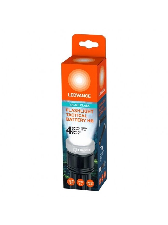 ŽIBINTUVĖLIS RANKINIS 15W 1400LM 6XAA IP65 2