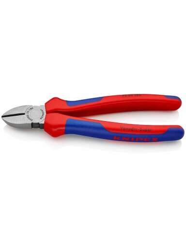 Žnyplės šoninio kirpimo 180mm, Knipex