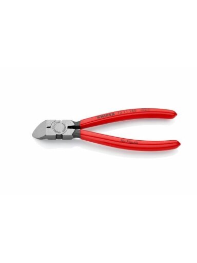 Žnyplės šoninio kirpimo, spyruoklė, plastikui, palenktos 45°, Knipex