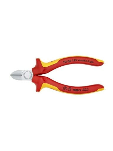 Žnyplės šoninio kirpimo VDE 125mm, Knipex