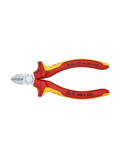 Žnyplės šoninio kirpimo VDE 125mm, Knipex