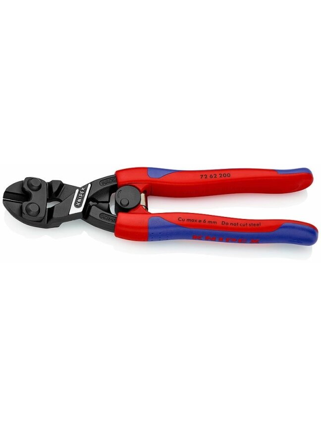 Žnyplės šoninio kirpimo 200mm D6mm, Knipex