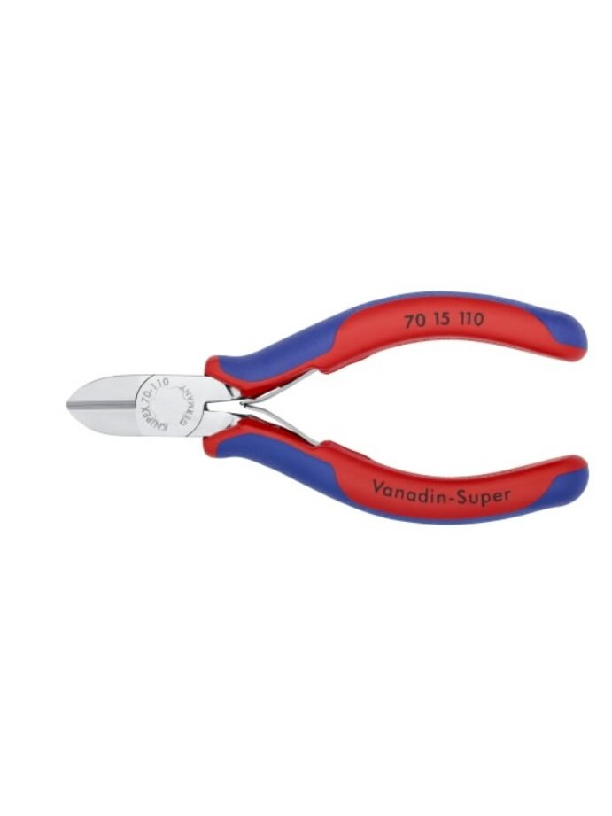 Žnyplės šoninio kirpimo, spyruoklė, dvispalvės, chromuotos, Knipex 1 Žnyplės šoninio kirpimo, spyruoklė, dvispalvės, chromuotos, Knipex 1
