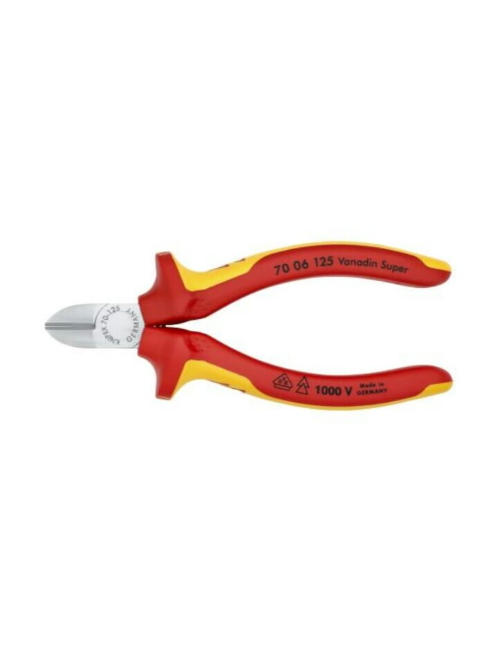Žnyplės šoninio kirpimo VDE 125mm, Knipex Žnyplės šoninio kirpimo VDE 125mm, Knipex
