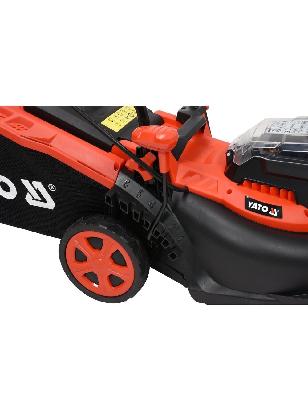 Žoliapjovė akumuliatorinė 34 cm, 36 V (2×2 Ah Li-Ion), Yato (YT-85220) 1