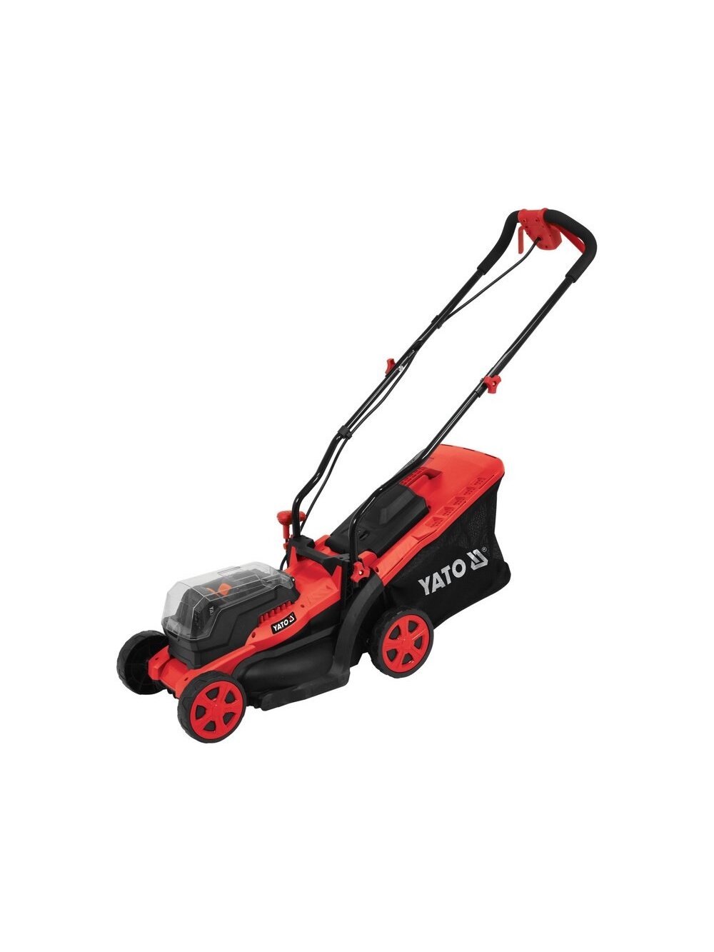 Žoliapjovė akumuliatorinė 34 cm, 36 V (2×2 Ah Li-Ion), Yato (YT-85220)