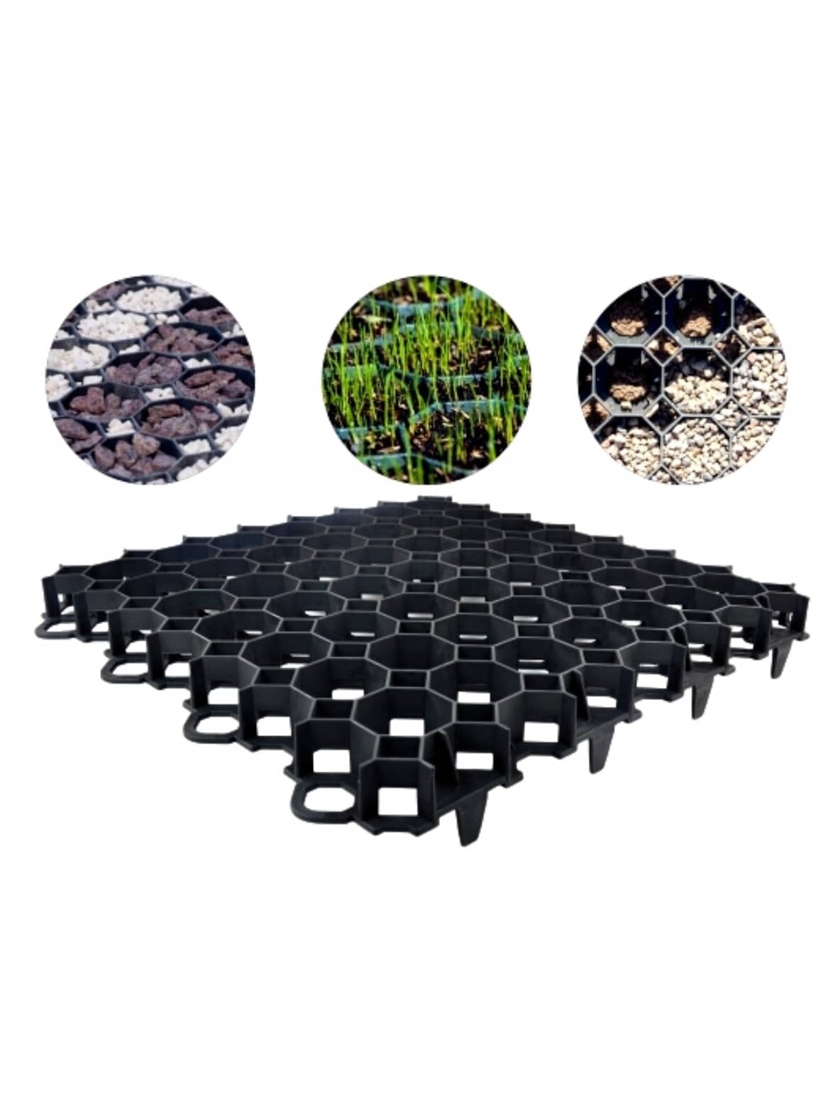 Žolės - vejos korys (juodas) SG3 468×468x49mm 1 Žolės - vejos korys (juodas) SG3 468×468x49mm 1