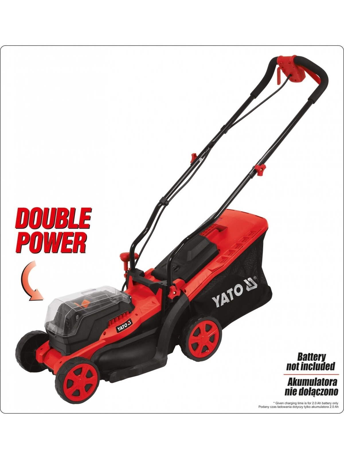 Žoliapjovė akumuliatorinė 36V=2 X 18V (be akumuliatoriaus) | 340mm 4