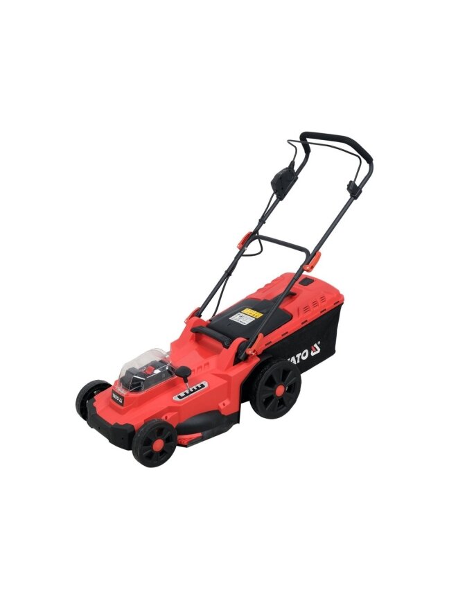 Žoliapjovė akumuliatorinė 43 cm, 36 V (2×4 Ah Li-Ion), Yato (YT-85224) Žoliapjovė akumuliatorinė 43 cm, 36 V (2×4 Ah Li-Ion), Yato (YT-85224)
