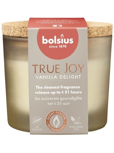 Žvakė, aromatinė Bolsius TRUE JOY Vanilla Delight, 21 h