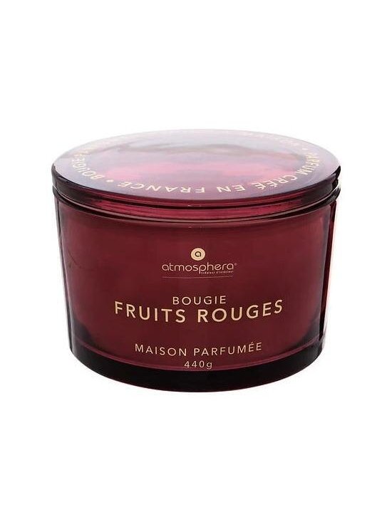 Žvakė, aromatinė Atmosphera Glowy Red Fruits, 30 h, 440 g Žvakė, aromatinė Atmosphera Glowy Red Fruits, 30 h, 440 g