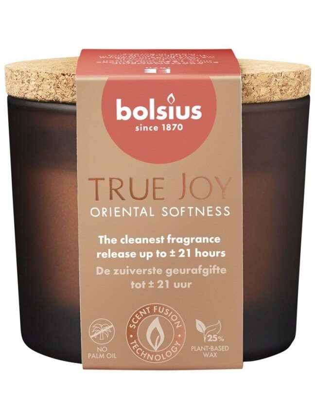 Žvakė, aromatinė Bolsius TRUE JOY Oriental Softness, 21 h Žvakė, aromatinė Bolsius TRUE JOY Oriental Softness, 21 h