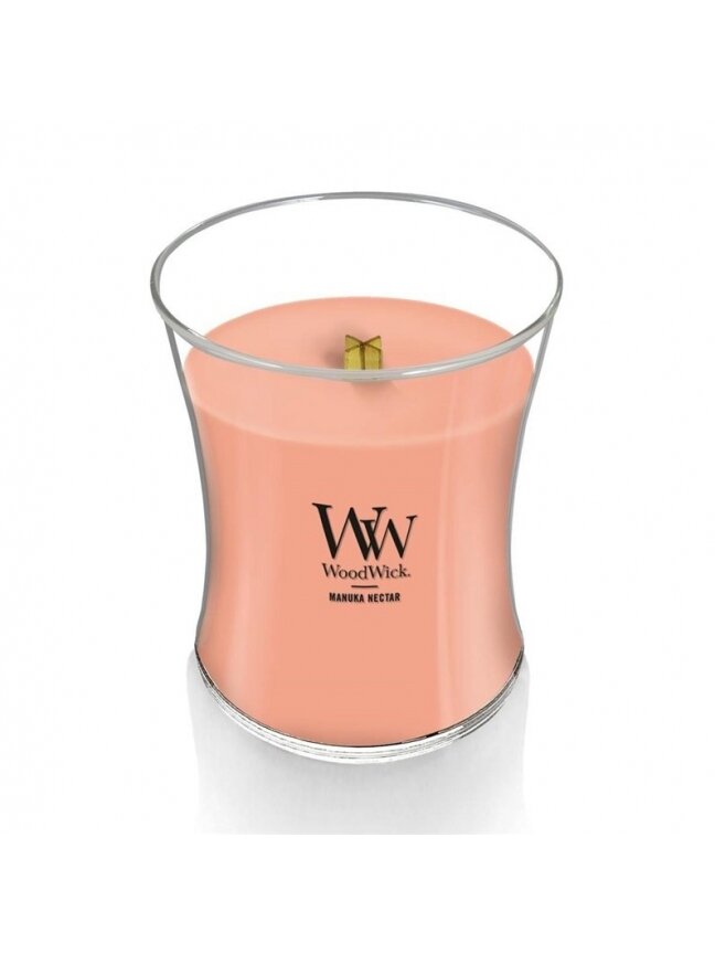 Žvakė, aromatinė WoodWick Medium Core Manuka Nectar, 275g. 1 Žvakė, aromatinė WoodWick Medium Core Manuka Nectar, 275g. 1