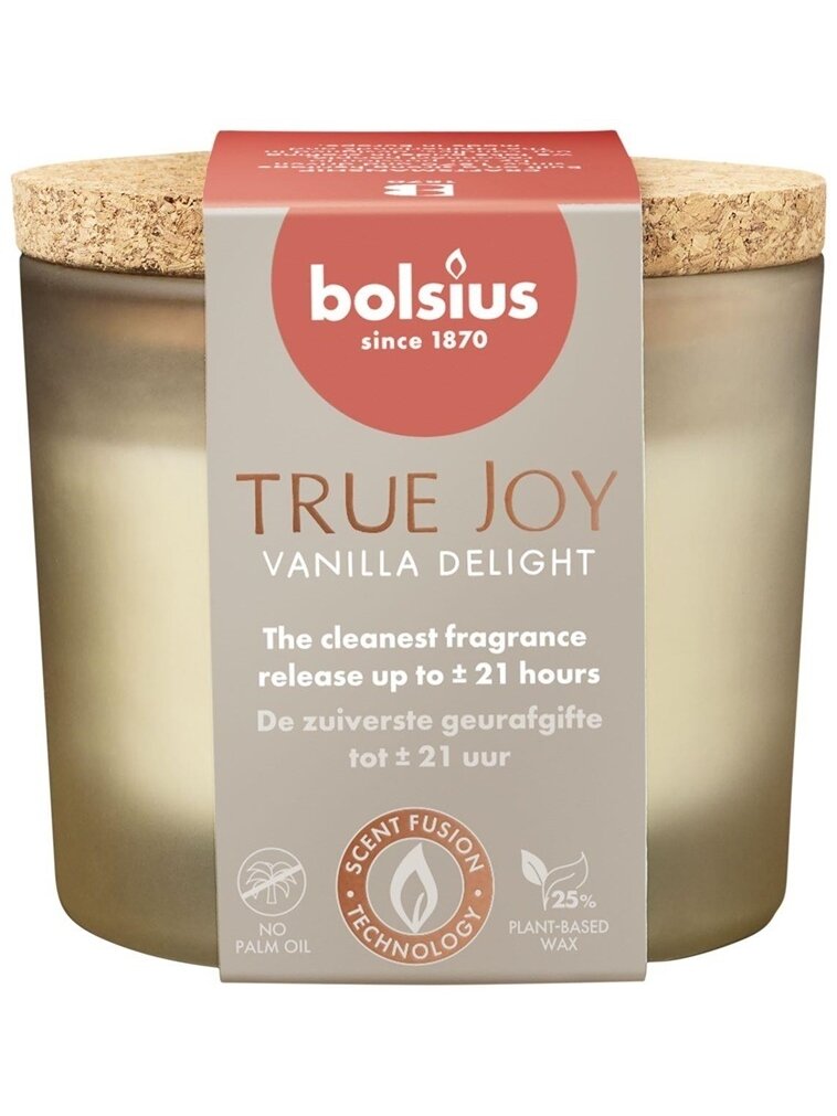 Žvakė, aromatinė Bolsius TRUE JOY Vanilla Delight, 21 h Žvakė, aromatinė Bolsius TRUE JOY Vanilla Delight, 21 h