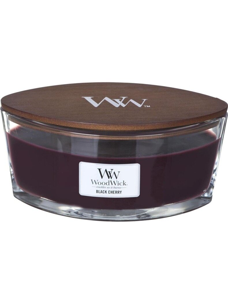 Žvakė, aromatinė WoodWick Elipse Black Cherry 453.6 g, 2 Žvakė, aromatinė WoodWick Elipse Black Cherry 453.6 g, 2